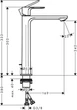 Смеситель для раковины HANSGROHE REBRIS S CoolStart (72580670) черный/матовый - изображение 4