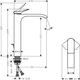 Смеситель для раковины HANSGROHE VIVENIS (75040670) черный/матовый - изображение 4