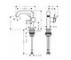 Смеситель для раковины Hansgrohe Tecturis S CoolStart черный/матовый 73320670 - изображение 4