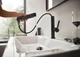 Смеситель для раковины HANSGROHE FINORIS с выдвижным изливом (76063670) черный/матовый - изображение 4