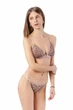 Комплект женский кружевной бюстгальтер с мягкой чашкой и стринги Felisiya Lingerie Капучино 2004+221-3343в019 L - изображение 2