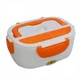 Термо-бокс Electric Lunch Box проводной от сети 220В для разогрева Бело-Оранжевый (10568) - изображение 1