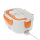 Термо-бокс Electric Lunch Box проводной от сети 220В для разогрева Бело-Оранжевый (10568) - изображение 4