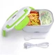 Термо-бокс проводной Electric Lunch Box от сети 220В для разогрева Бело-Салатовый (10569) - изображение 5