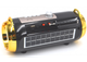 Портативная аккумуляторная Bluetooth колонка Golon RX BT180S с фонарем, солнечной панелью Черно-золотой (11599) - изображение 2