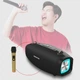 Портативна колонка Hopestar HI PARTY з мікрофоном, Bluetooth V5.0, USB, SD, FM радіо Чорна (12857) - зображення 2