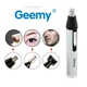 Тример Geemy GM-3107 бездротовий акумуляторний з 3 насадками + для носа та вух Сріблястий (12154) - зображення 7