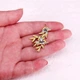 Брошь-значок BROCHE бижутерия Ласточки на ветке ивы BRGV113979 - изображение 3