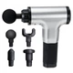 Массажер для тела ручной мышечный Silver-Black Fascial Gun HG-320 (SH776047) - изображение 5