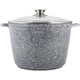 Кастрюля Kamille Snow Marble 10л індукційна з антипригарним покриттям (55586) - зображення 2