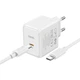 Адаптер мережевий HOCO CS13A Type-C to Type-C cable 20W 3A White - зображення 1