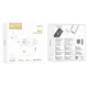 Навушники HOCO EW56 Plus TWS з шумозаглушенням | BT5.3, 30/300mAh, ANC, 4h | white - зображення 7