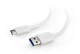 Кабель Cablexpert CCP-USB3-AMCM-1M-W, премиум качество USB 3.0 A-папа/C-папа, 1.0 м. белый - изображение 2