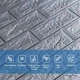 3D панель самоклеющаяся кирпич Серебро 700х770х3мм (017-3) SW-00000230 - изображение 4