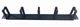 Кабельный организатор Cablexpert 19C-CM-03 1U 19" металлический с 5 пластиковыми кольцами. - изображение 1