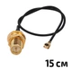 Кабель пигтейл IPEX uFL - RP SMA Female 15см 150мм переходник антенный для 4G 3G модемов, WiFi роутеров - изображение 3