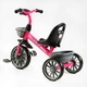 Дитячий триколісний велосипед Best Trike BS-20470 з EVA колесами, фарою, музикою та світлом, 2 кошики, Рожевий - зображення 2