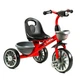 Дитячий триколісний велосипед Best Trike BS-23044 з EVA колесами, фарою, музикою та світлом, 2 кошики, Червоний - зображення 1