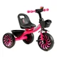 Дитячий триколісний велосипед Best Trike SL-12011 з EVA колесами, дзвіночком, 2 кошики, Рожевий - зображення 1