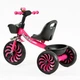 Дитячий триколісний велосипед Best Trike SL-12011 з EVA колесами, дзвіночком, 2 кошики, Рожевий - зображення 3