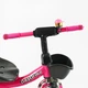Дитячий триколісний велосипед Best Trike SL-12011 з EVA колесами, дзвіночком, 2 кошики, Рожевий - зображення 4