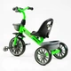 Дитячий триколісний велосипед Best Trike BS-14640 з EVA колесами, фарою, музикою та світлом, 2 кошики, Салатовий - зображення 2