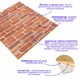 Декоративна 3D панель Sticker Wall під руду катеринославську цеглу, самоклейка 700х770х3мм (044-3) SW-00000696 - зображення 2