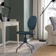 Обертовий стілець IKEA BJÖRKBERGET, Ідекулла блакитний, 604.817.94 - изображение 14