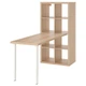 Письмовий стіл IKEA KALLAX / LAGKAPTEN, білий, під білений дуб, 77х159х147 см, 594.816.67 - изображение 1