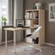 Письмовий стіл IKEA KALLAX / LAGKAPTEN, білий, під білений дуб, 77х159х147 см, 594.816.67 - изображение 4