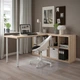 Письмовий стіл IKEA KALLAX / LAGKAPTEN, білий, під білений дуб, 77х159х147 см, 594.816.67 - изображение 9