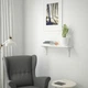 Полиця навісна IKEA BERGSHULT БЕРГСХУЛЬТ / RAMSHULT РАМСХУЛЬТ, білий, 80х20 см, 792.905.96 - изображение 9