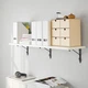 Полиця IKEA TRANHULT/KROKSHULT навісна 120x30 осика/біла морилка 593.363.26 - зображення 7