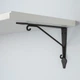 Полиця IKEA TRANHULT/KROKSHULT навісна 120x30 осика/біла морилка 593.363.26 - зображення 10
