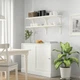 Комбінація навісних полиць IKEA BERGSHULT БЕРГСХУЛЬТ / RAMSHULT РАМСХУЛЬТ, білий, 120х30 см, 292.911.12 - изображение 7