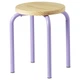 Табурет IKEA DOMSTEN, бузковий, сосна, 605.543.80 - изображение 1