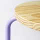 Табурет IKEA DOMSTEN, бузковий, сосна, 605.543.80 - изображение 6