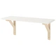 Полиця навісна IKEA BURHULT / SANDSHULT, білий, осика, 59 х 20 см, 093.259.81 - изображение 3