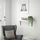 Полиця навісна IKEA TRANHULT / KROKSHULT, осика біла, 80х20 см, 393.363.32 - изображение 2