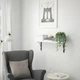 Полиця навісна IKEA TRANHULT / KROKSHULT, осика біла, 80х20 см, 393.363.32 - изображение 9