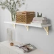 Полиця навісна IKEA BERGSHULT / SANDSHULT, білий, осика, 120х30 см, 593.260.25 - изображение 7