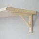 Полиця навісна IKEA TRANHULT / SANDSHULT, осика, 120х30 см, 993.260.90 - изображение 3