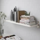 Полиця IKEA BERGSHULT/GRANHULT навісна 80x20 см білий, нікельований 392.908.24 - зображення 6