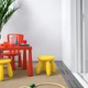 Табурет дитячий IKEA МАММУТ, нутрощі, поза, жовтий, 203.823.24 - зображення 9