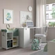 Візок IKEA ÖVNING, білий, сіро-зелений, 54x33см, 005.170.03 - зображення 6
