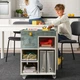 Візок IKEA ÖVNING, білий, сіро-зелений, 54x33см, 005.170.03 - зображення 12