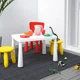 Стіл дитячий IKEA МАММУТ, начинки, зовні білий, 77 х 55 см, 503.651.77 - зображення 7