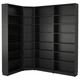 Угловий стелаж BILLY IKEA 290.204.70 чорно-коричневий - зображення 2