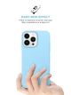 Силіконовий чохол для Apple iPhone 14 Pro, ICON2 Case, Блакитний, протиударний, панель, захист всього корпусу, матова поверхня Soft Touch, виступає над дисплеєм, сумісний із захисними склом і плівками, з мікрофіброю, ArmorStandart (ARM68464) - зображення 8