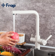 Смеситель для кухни Frap F4352-24 с подключением к фильтру, белый - изображение 2